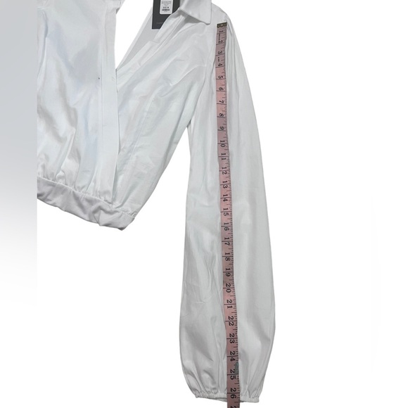 You Got A Way With Me- Deep V Cross Wrapped White , Open Ribbon Back Onepiece - Picture 7 of 12